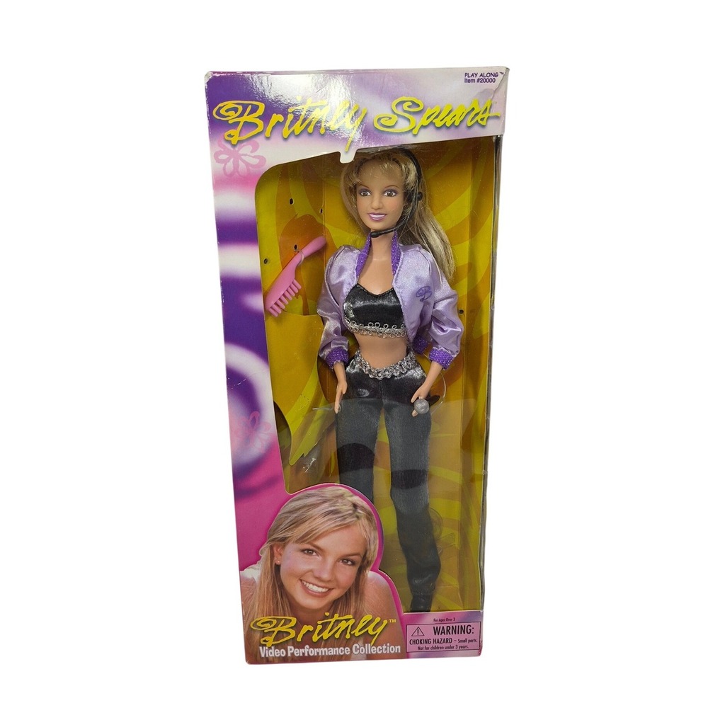 RARE 1999 VTG New Open Britney Spears Fashion Doll Live Concert VideoPerformance
